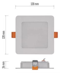 Corp de iluminat LED încastrat LED/9W/230V 12x12 cm alb