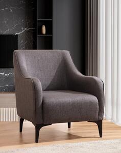 Atelier Del Sofa, Fotoliu Adalar gri inchis 94/77/87 cm