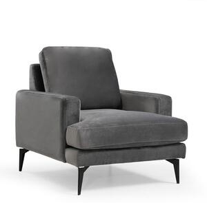 Atelier Del Sofa, Fotoliu Asaf antracit 80/90/88 cm