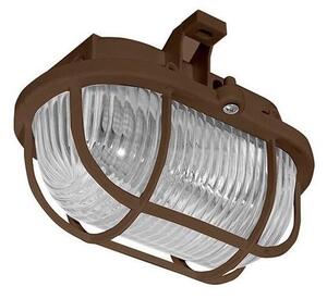 Plafonieră de exterior OVAL 1xE27/60W/230V IP44 maro