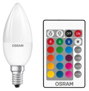 Bec LED RGBW dimabil Osram STAR E14/4,5W/230V 2700K + telecomandă