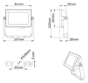 Proiector LED de exterior PROJECTLINE LED/10W/230V IP65 3000K Philips