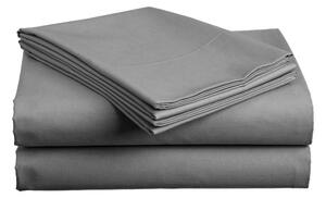 Cearsaf de bumbac LUX gri 200x220 cm
