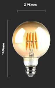 Bec LED FILAMENT G95 E27/8W/230V 2200K