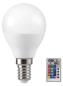 Bec LED RGB dimabil P45 E14/4,8W/230V 3000K cu telecomandă
