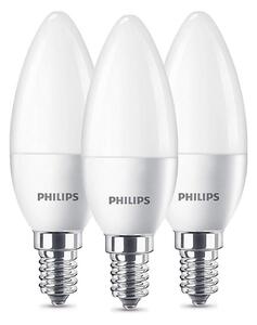 SET 3x LED Bec Philips B35 E14/5,5W/230V