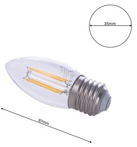 Bec LED FILAMENT E27/4W/230V 2700K