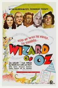 Reproducere The Wonderful Wizard of Oz, Ft. Judy Gardland (Vintage Cinema / Retro Movie Theatre Poster / Iconic Film Advert)