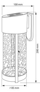 LED lampă solară de perete VETRO LED/1,2V 600 mAh IP44