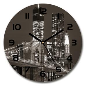 Ceas din sticlă rotund Manhattan New York City
