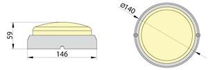 Plafonieră LED industrială FIDO LED/12W/230V IP65