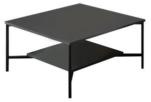 Masuta cafea Black Line, negru, PAL, 80x80x40 cm