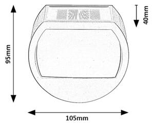 Corp de iluminat LED solar cu senzor NARMADA LED/0,5W/1,2V IP44 Rabalux 77004
