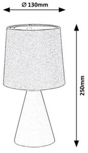 Lampă de masă Rabalux 1xE14/40W/230V gri