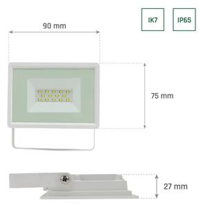 Proiector LED de exterior NOCTIS LUX 3 LED/10W/230V 4000K IP65 alb