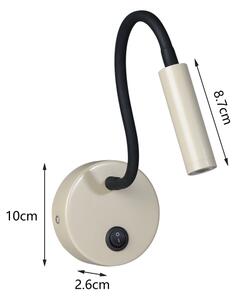 Lampă LED flexibilă de perete Brilagi MAYA LED/3W/230V 4000K bej