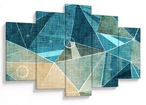 Tablou - Abstract turcoaz (150x105 cm)