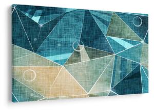 Tablou - Abstract turcoaz (90x60 cm)