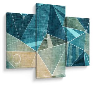 Tablou - Abstract turcoaz (90x60 cm)