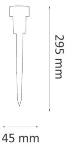 Lampă solară LED STIK LED/1,2V 40 mAh IP44