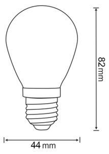 SET 2x LED Bec PARTY E27/0,3W/36V galben