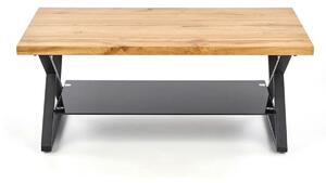 Masuta cafea XENA, negru/stejar natural, 110x60x45 cm