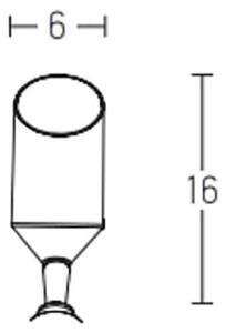 Lampă de exterior 1xGU10/5W/230V IP65 negru Zambelis E217