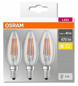 SET 3x Bec LED VINTAGE B40 E14/4W/230V 2700K - Osram