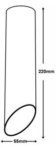 Plafoniera VALDA 1xGU10 / 60W / 230V negru