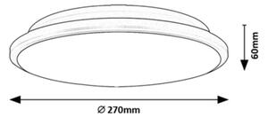 Plafonieră LED ENGON LED/18W/230V 4000K argintiu 27 cm Rabalux 71127