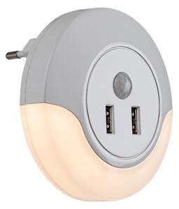 Corp de iluminat LED de veghe cu senzor, pentru priză Rabalux 76012 DEMBO LED/13,9W/230V
