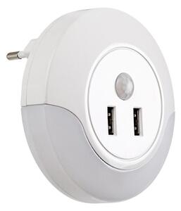 Corp de iluminat LED de veghe cu senzor, pentru priză Rabalux 76012 DEMBO LED/13,9W/230V