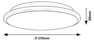 Plafonieră LED ENGON LED/18W/230V 3000K negru 27 cm Rabalux 71126