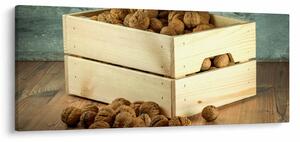 Tablou - Natură moartă de toamnă cu nuci (120x50 cm)
