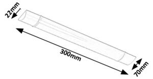 Rabalux 1450 - Lampă LED design minimalist BATTEN LED/10W/230V