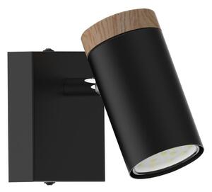 Spot de perete LAGOS 1xGU10/15W/230V negru/maro