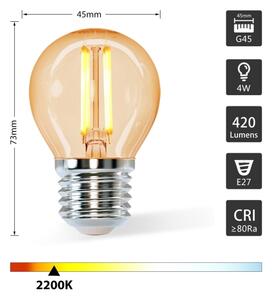 Bec LED G45 E27/4W/230V 2200K Aigostar