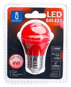 Bec LED G45 E27/4W/230V roșu Aigostar