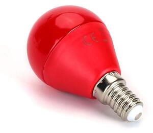 Bec LED G45 E14/4W/230V roșu Aigostar