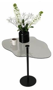 Masuta Dior, negru, metal/sticla, 60x45x50 cm