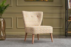 Atelier Del Sofa, Fotoliu fara brate Yagiz multicolor 65/65/80 cm