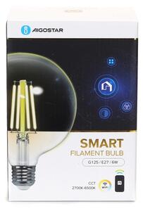 Bec LED dimabil FILAMENT G125 E27/6W/230V 2700-6500K Wi-Fi Aigostar