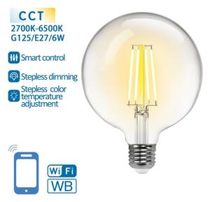 Bec LED dimabil FILAMENT G125 E27/6W/230V 2700-6500K Wi-Fi Aigostar