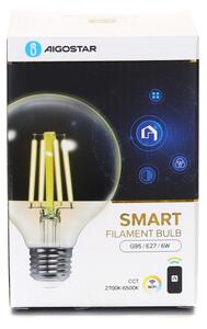 Bec LED dimabil FILAMENT G95 E27/6W/230V 2700-6500K Wi-Fi Aigostar