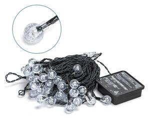 Instalație LED solară decorativă Aigostar 50xLED/8 funcții 12m IP65 alb cald