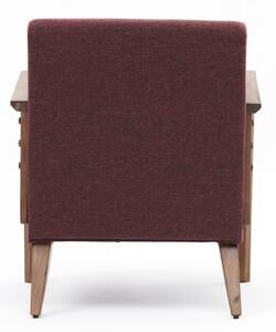 Atelier Del Sofa, Fotoliu Yunus rosu claret 69/83/80 cm