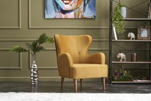 Atelier Del Sofa, Fotoliu Ada galben 73/80/87 cm
