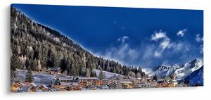 Tablou - Orășel de munte (120x50 cm)