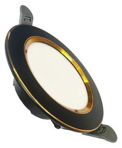 Corp de iluminat LED încastrat LED/7,5W/230V 4000K negru/auriu