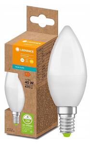 Bec LED realizat din plastic reciclat Ledvance B40 E14/4,9W/230V 2700K